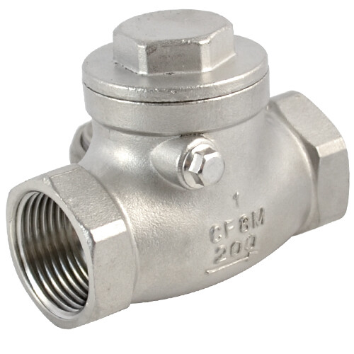 1 inch Swing one-way Check Valve Stainless Steel NPT Threaded 200PSI CF8M