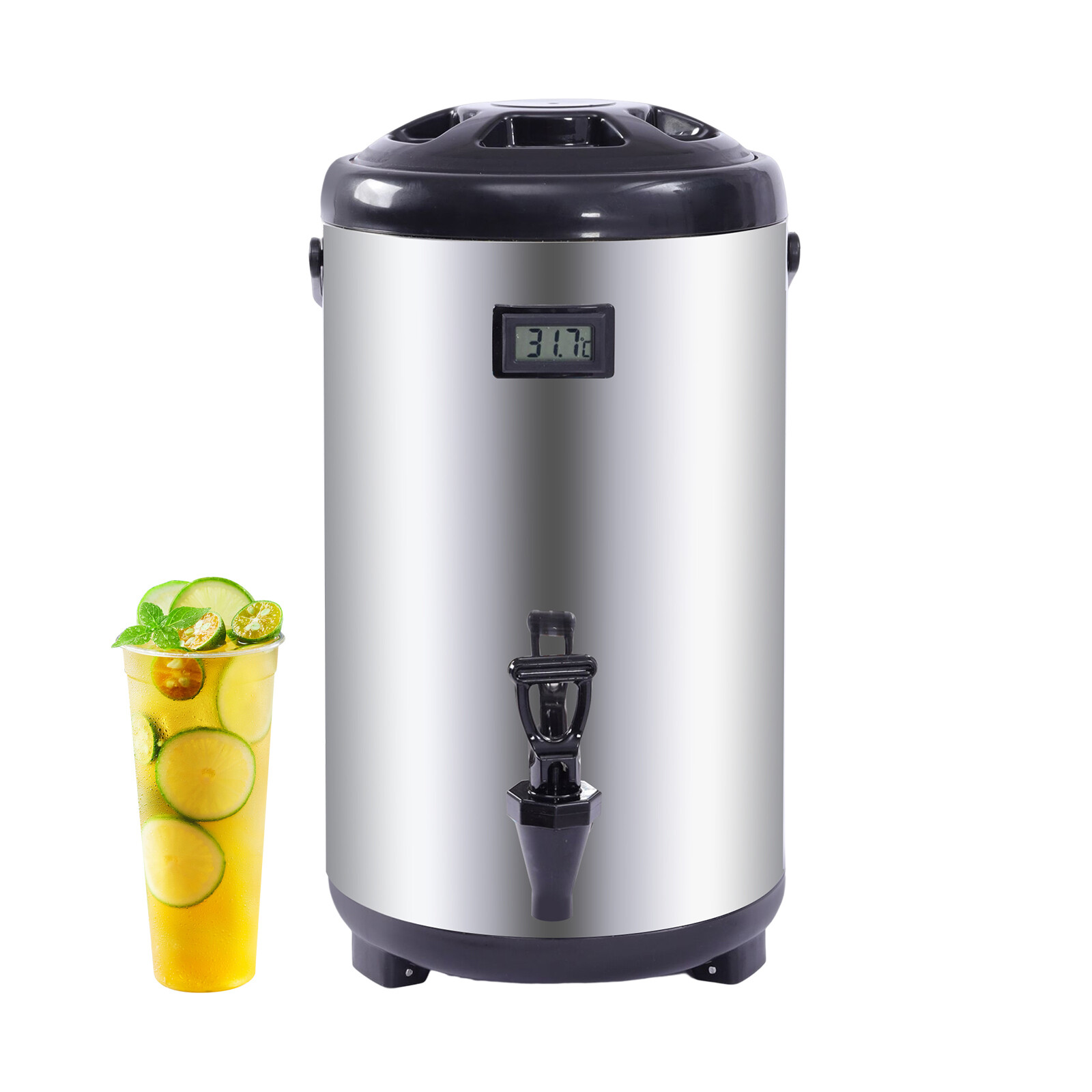 12L Insulated Beverage Dispenser Stainless Tea Juice Coffee Milk Dispenser NEW