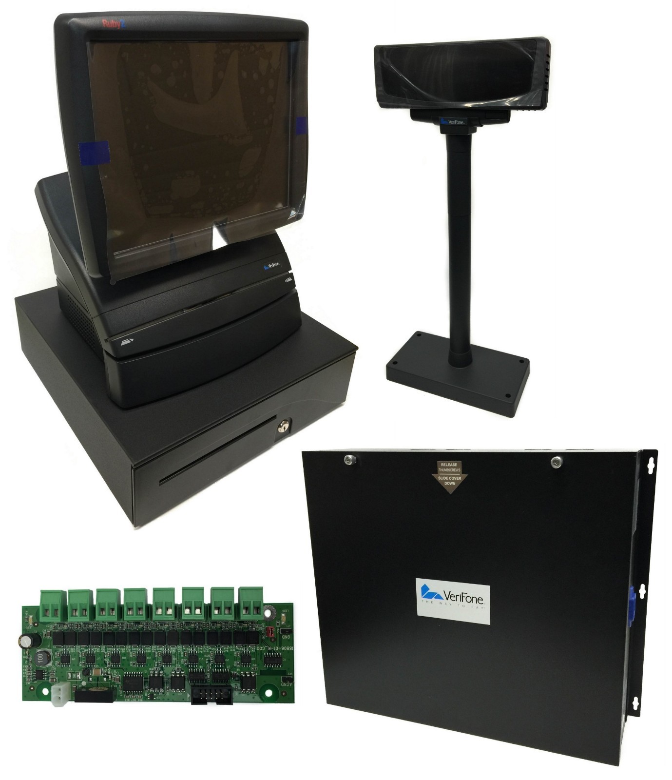 Rebuilt VeriFone Ruby CI Commander (with Forecourt Cash Drawer Customer Display)