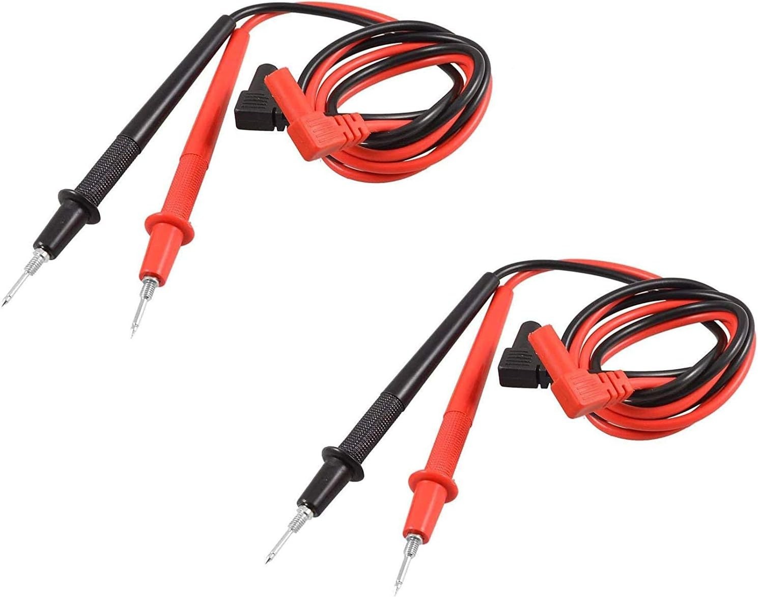 2PCS Replacement Test Lead, Soft Silicone Electrician Test Leads CAT III 1000V &