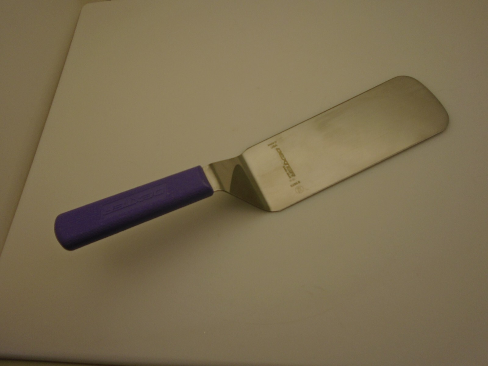 Dexter USA 8X3 Offset Spatula Turner Stainless Semi Flex Purple Handle S286-8