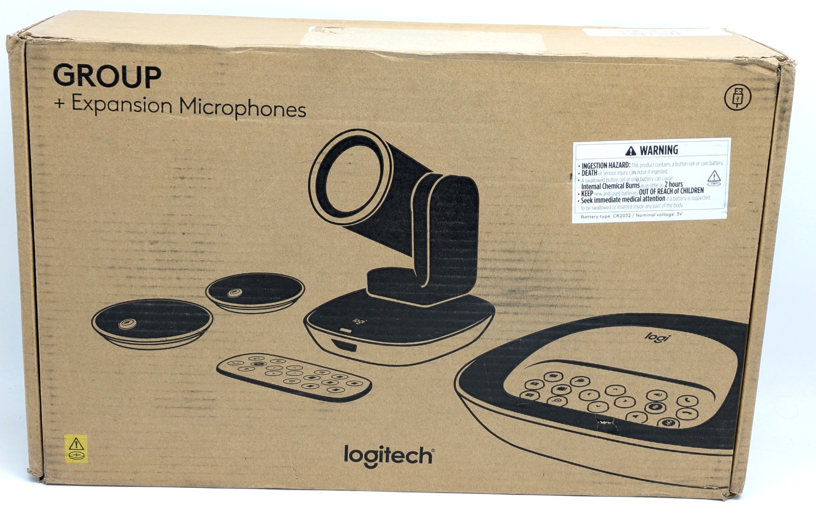 Logitech Group Expansion Microphones for Audio Conferencing (960-001060)