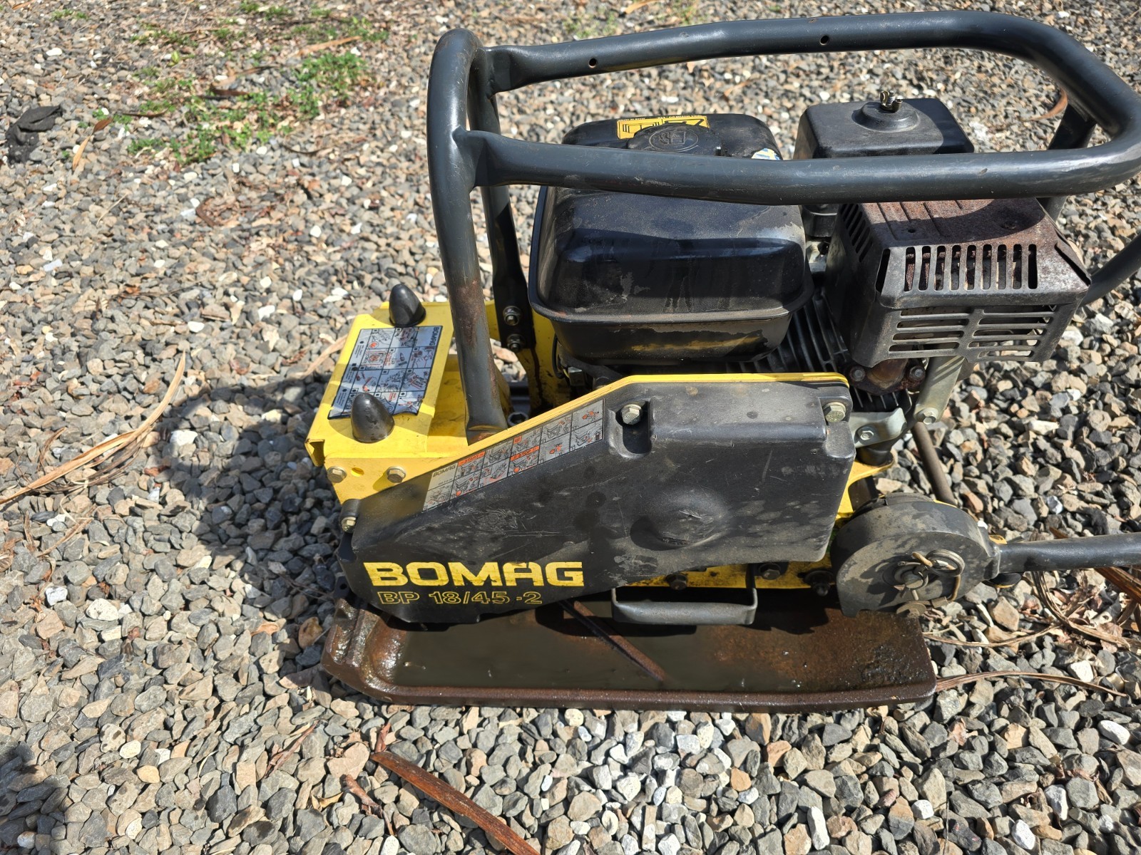 BOMAG BP 18/45-2 Rammer Tamper Vibratory Plate Compactor 5.5HP *READ, SMOKES*