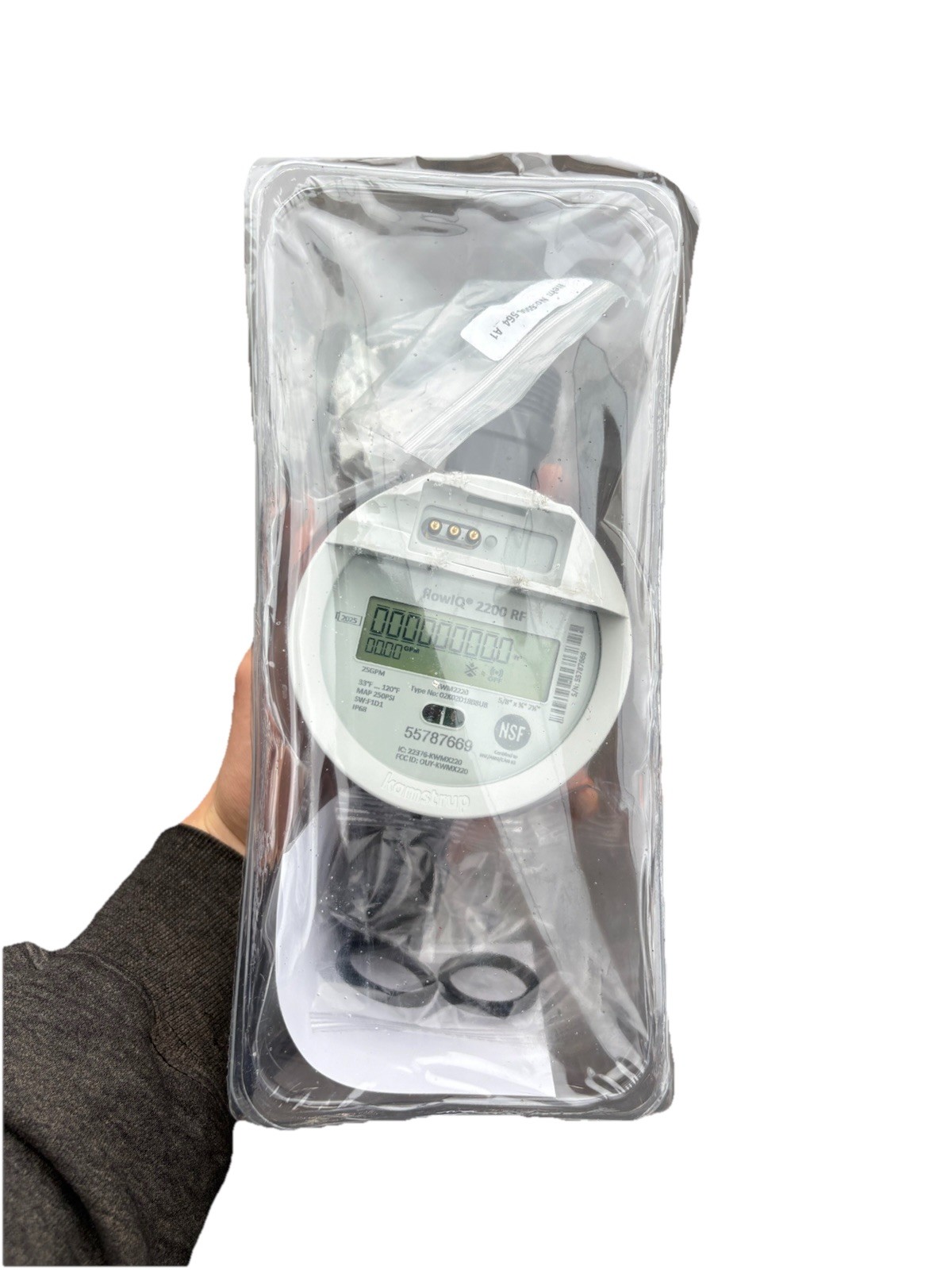 Kamstrup flowIQ 2200 RF Water Meter 5/8 x 3/4 x 7 1/2, 25GPM