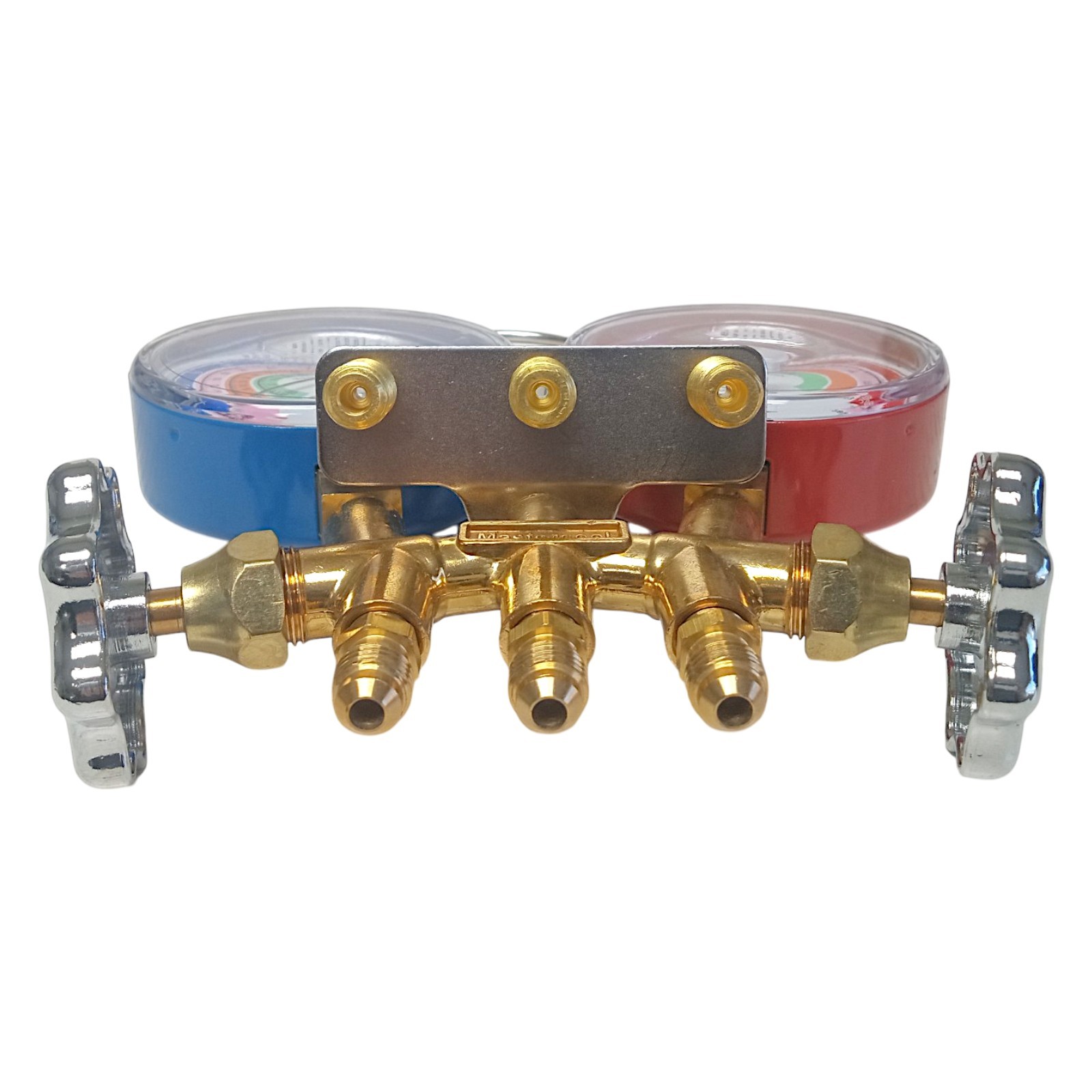 59103 Mastercool A/C HVAC Refrigeration Brass Bar Manifold R410A R404A R22
