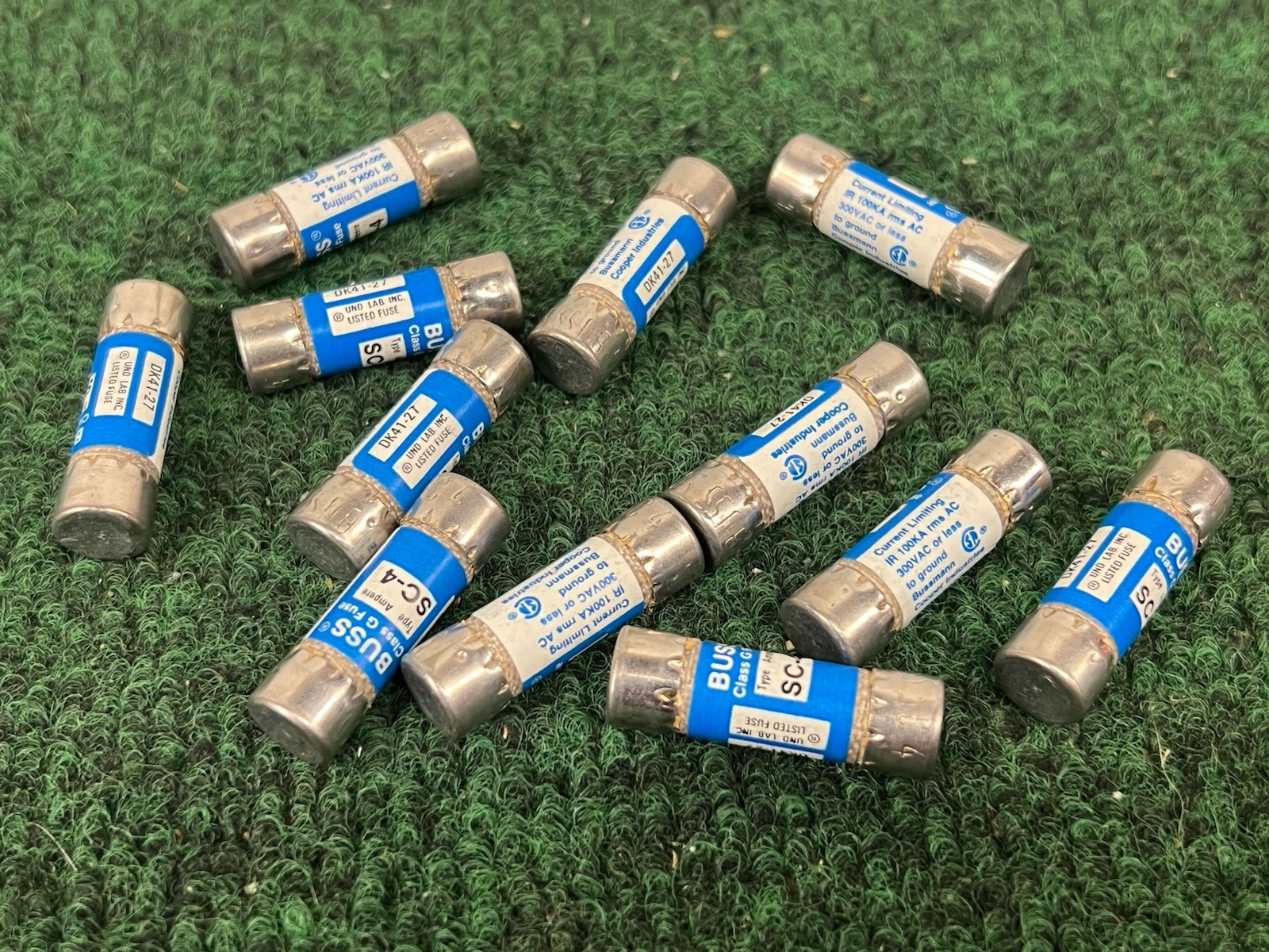 12 Pieces of Bussmann SC-4 General Purpose Buss Class G Fuses New and Tested