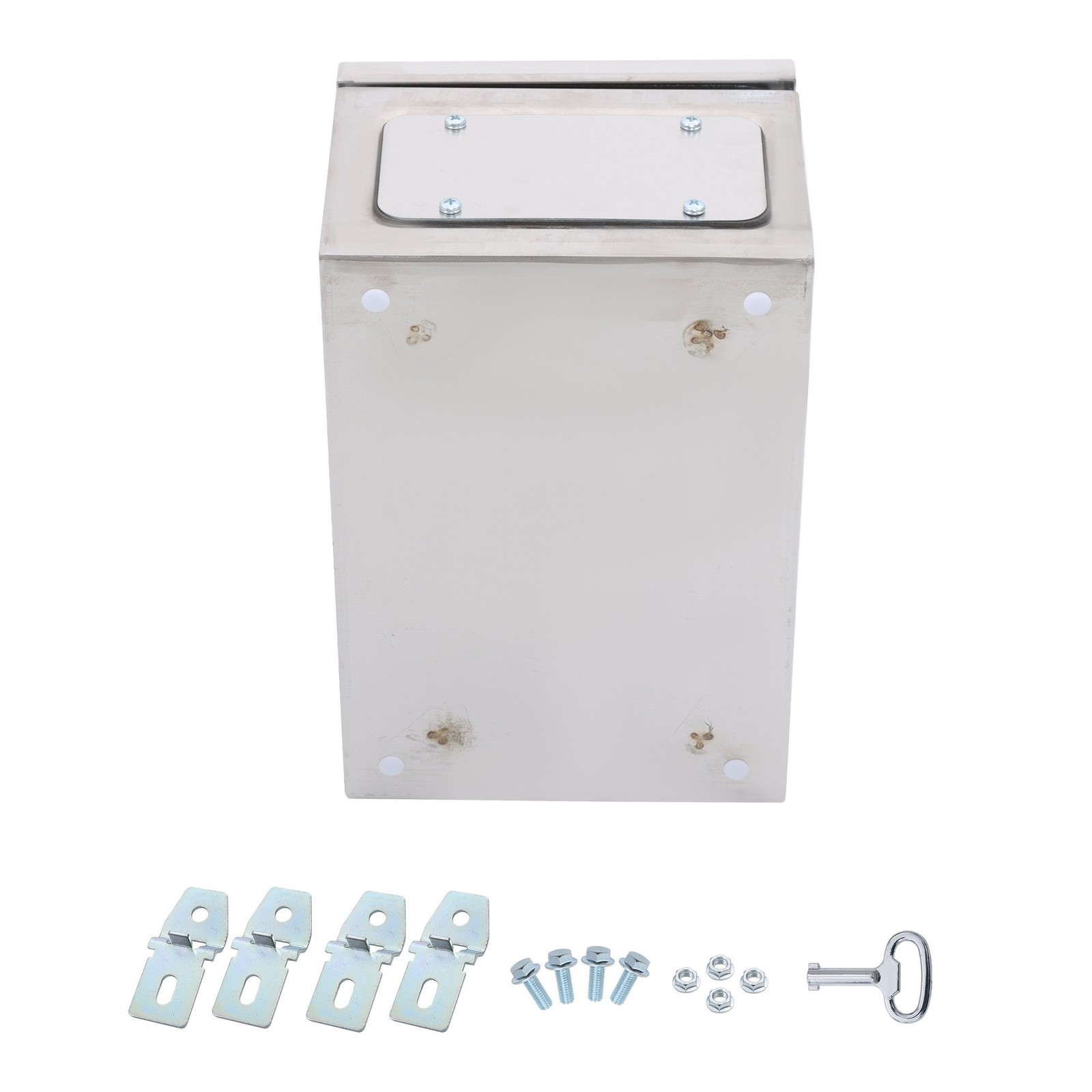 12x8x6″ Stainless Steel Electrical Enclosure NEMA 4X Junction Box Wall-Mounted