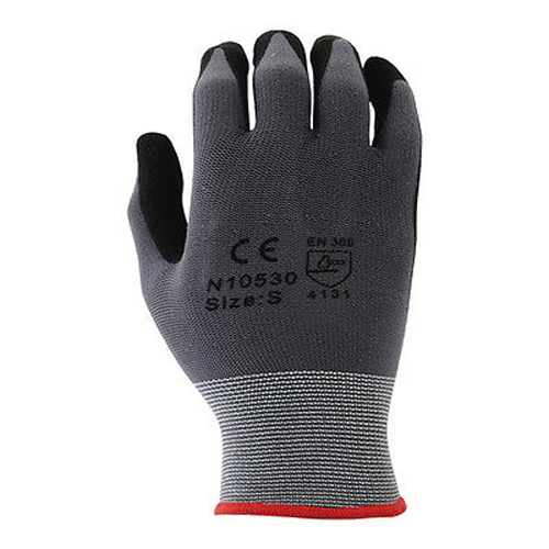48 Pairs Micro Foam Sandy Finish Nitrile Coating Nylon / Lycra Gloves S,M,L,XL