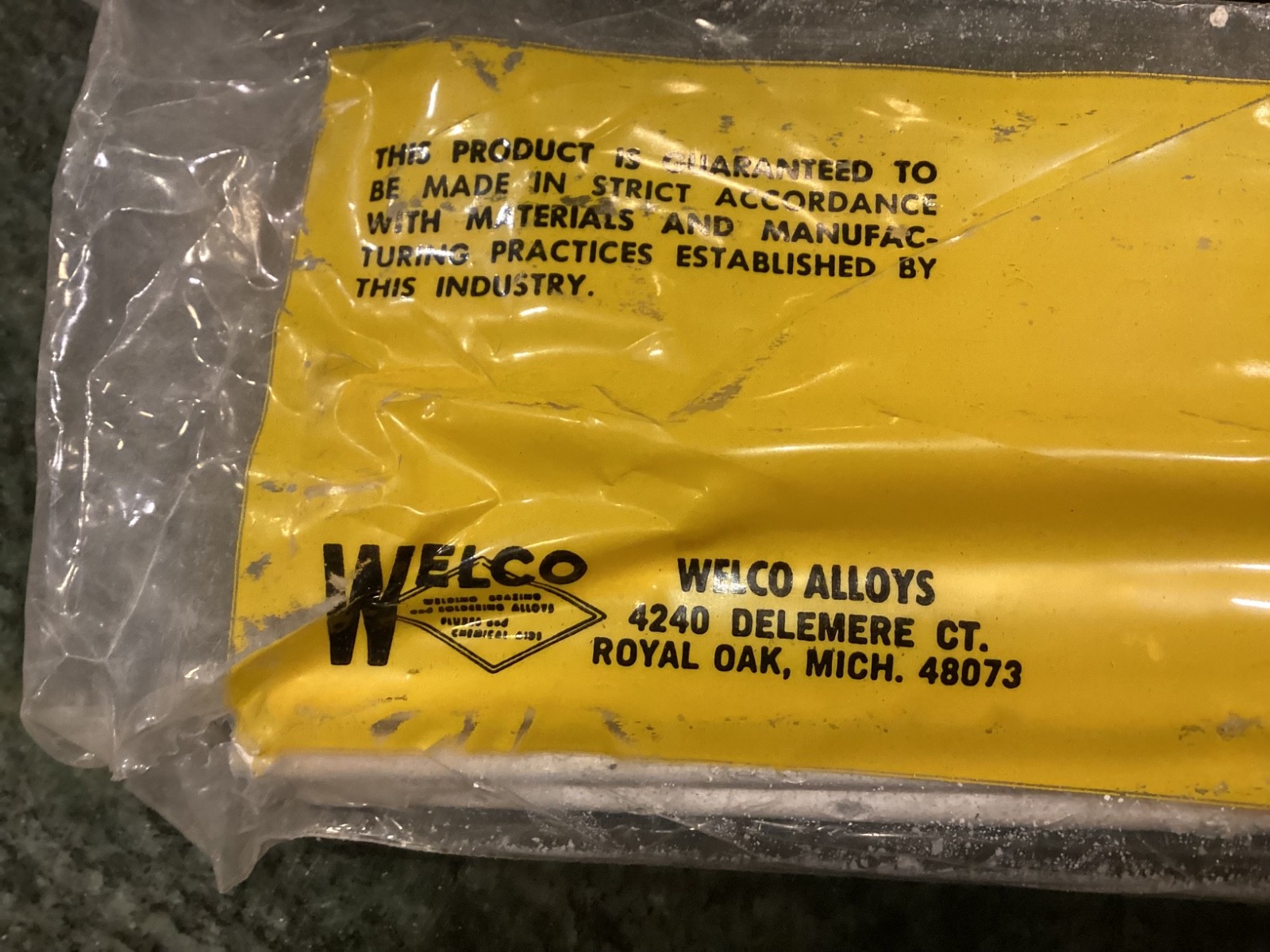 30 pcs welco 26 1/8 inch x 15 inch aluminum reverse DC welding rods vintage
