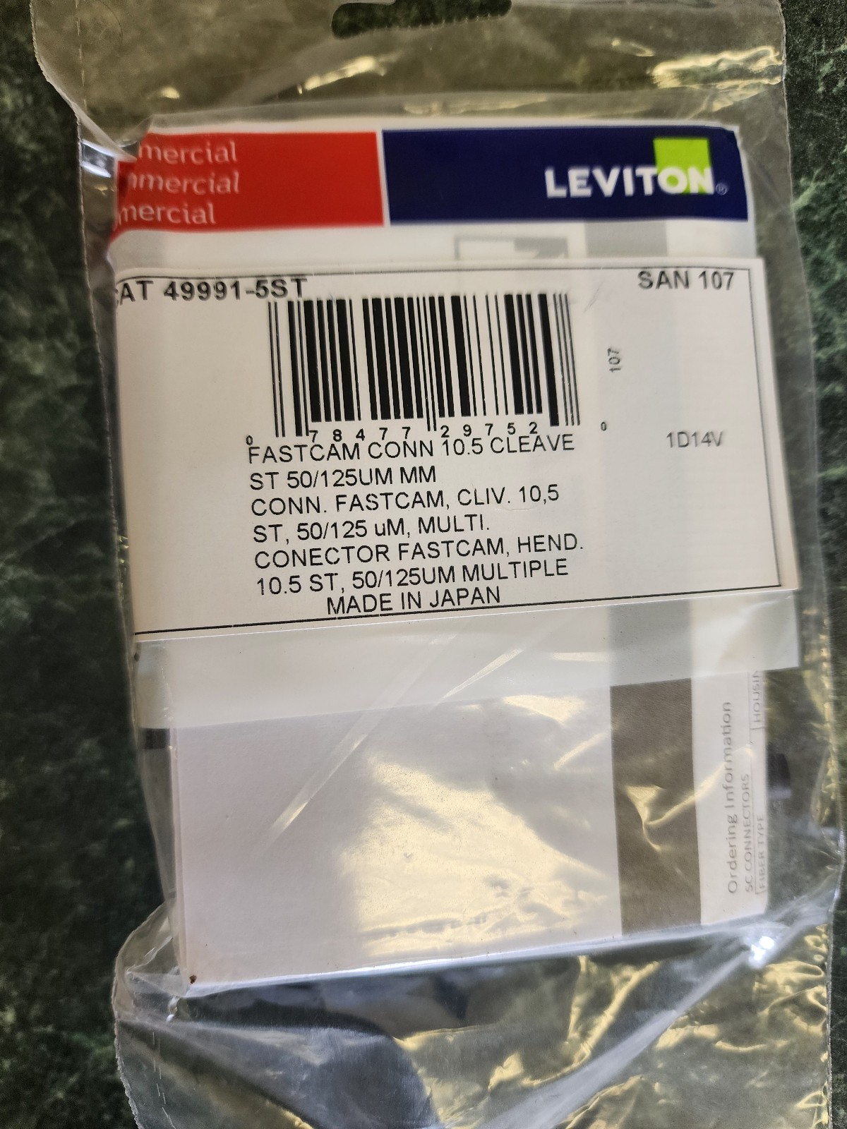 Lot of 11 New Sealed Leviton CAT 49991-LLC Fastcam 10.5 Cleave 50/125UM