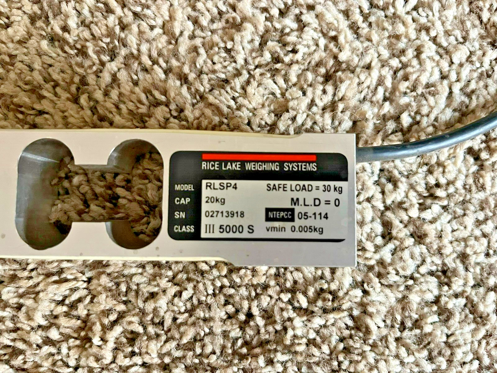 RICE LAKE RLSP4 20KG SINGLE POINT LOAD CELL CLASS III FREE SHIPPING