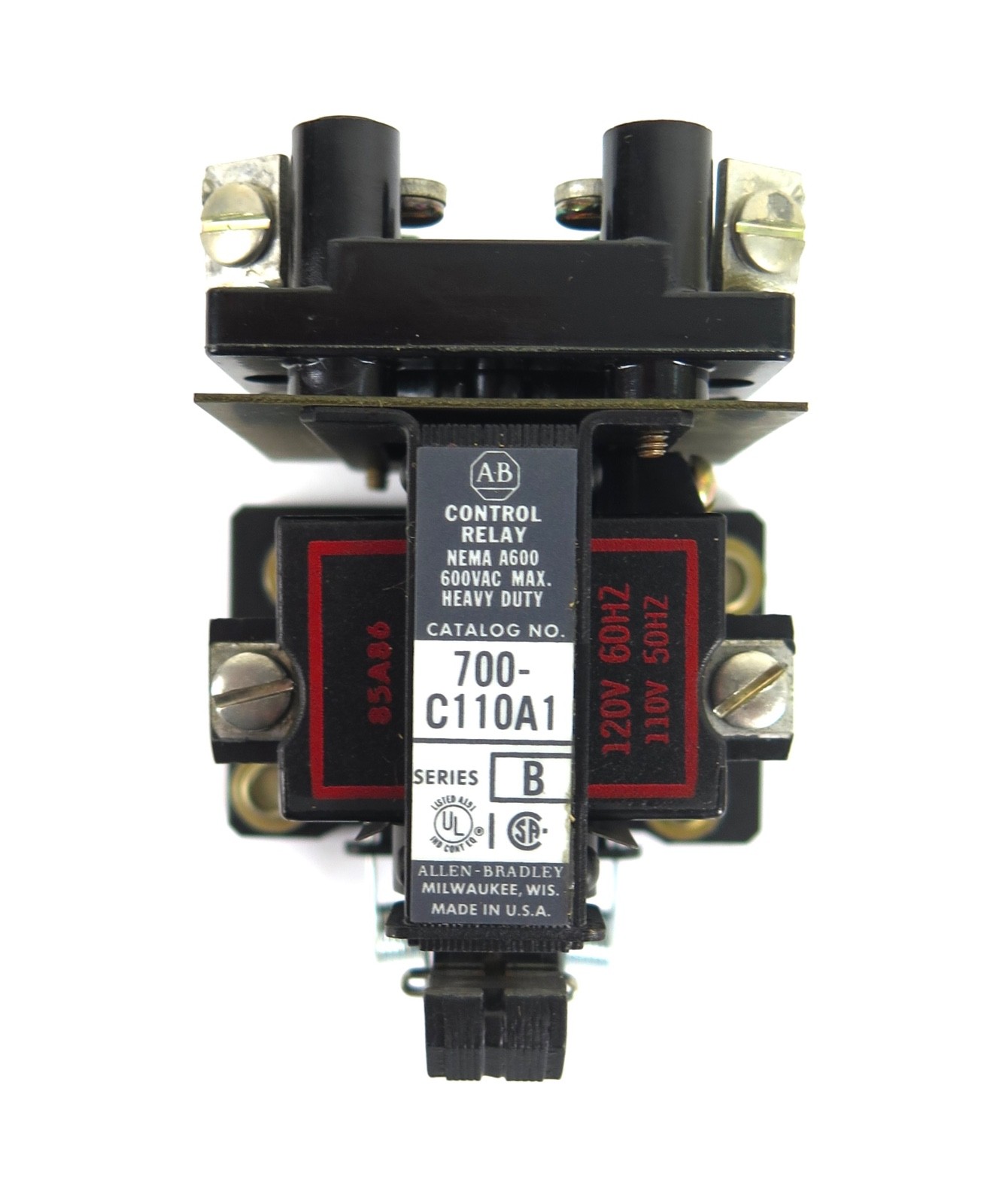 New Allen Bradley 700-C110A1 Ser. B AC Relay, 120V 60Hz – NEW