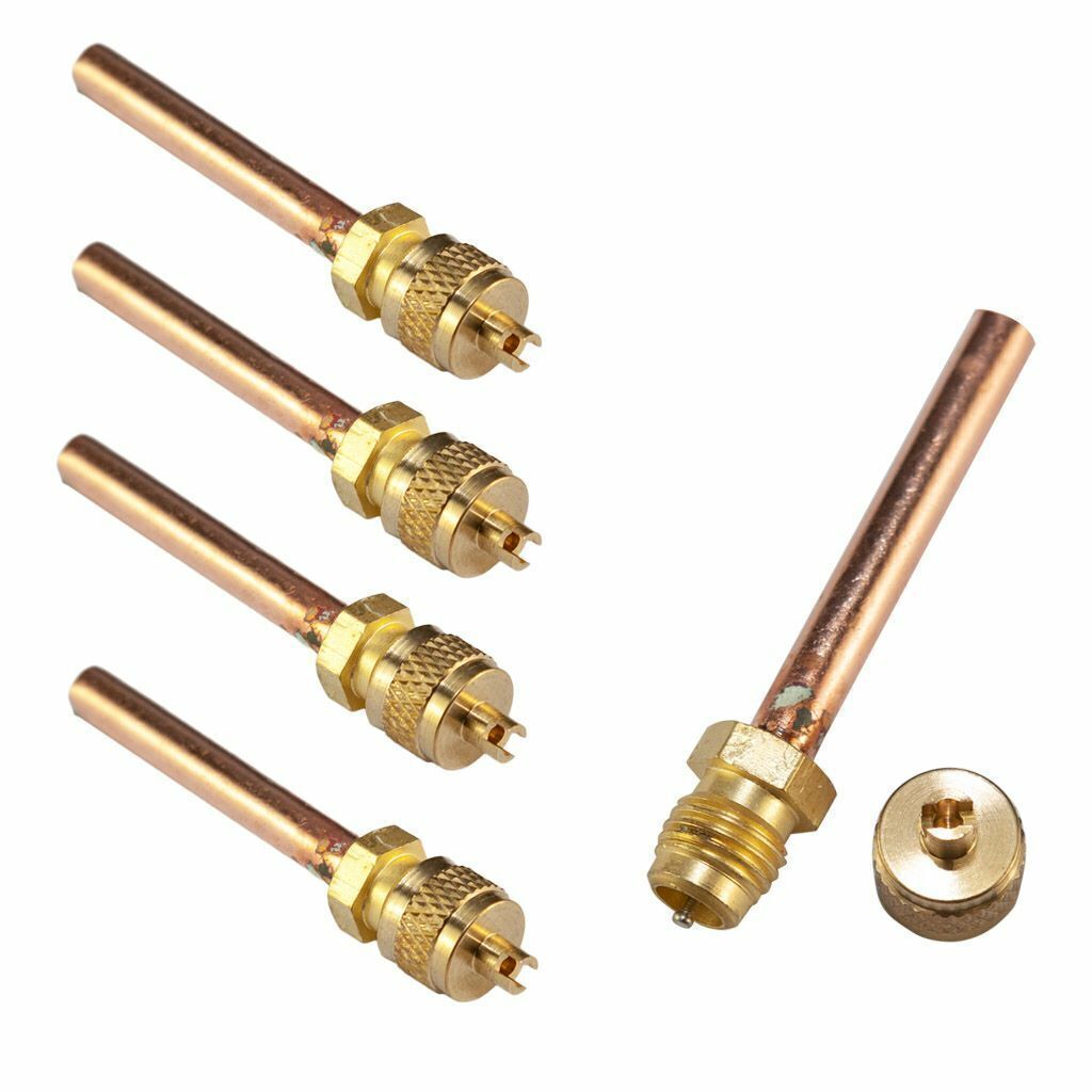10X Service/Access Valve 1/4″ SAE *1/4″ OD *2.75″ Stem Core AC Refrigeration Kit