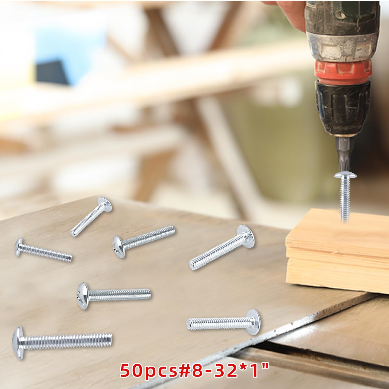 150 PCS Machine Screws 832 Thread Drawer Door Knob Pull Installation