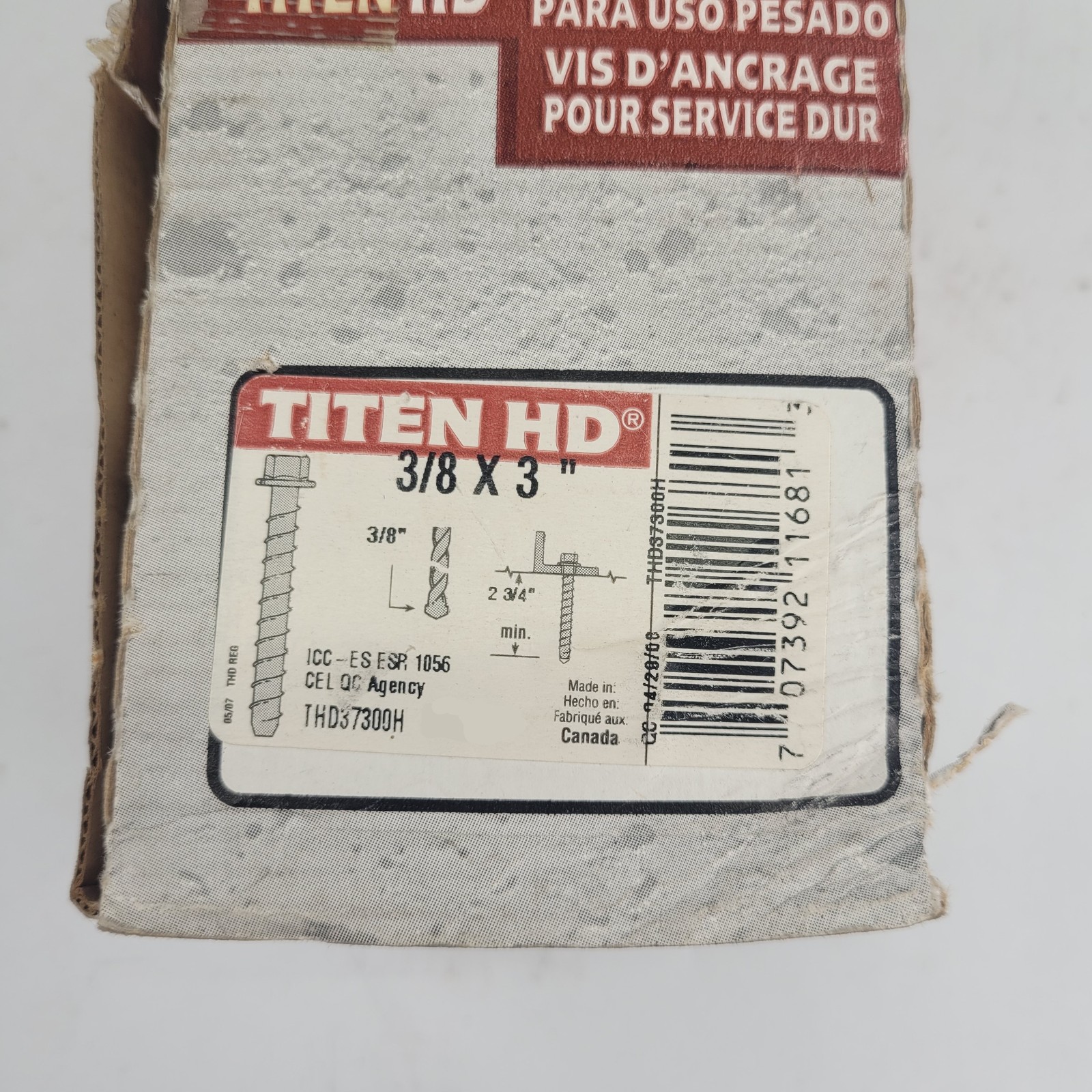 Lot of 32 Simpson Strong Tie THD37300H Heavy Duty Anchor Screws 3/8 X 3 – NEW