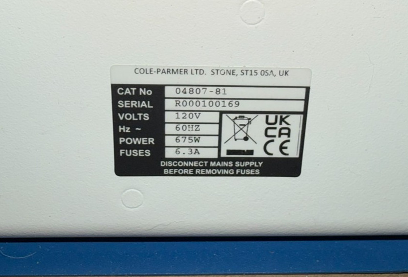 Cole-Parmer HP-200D-L-S-120 Digital Hot Plate 12″x12″ Metal 120V 04807-81 WORKS