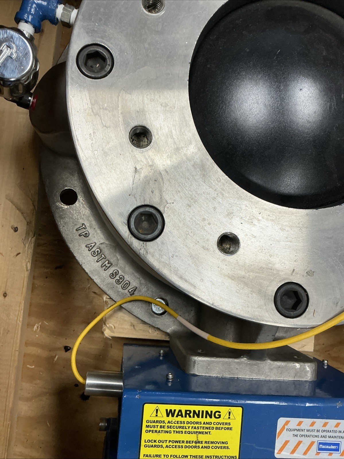 Macawber 10in Pneumatic Dome Valve w/ Mecair ACT500R Actuator ANSI 150 W-400S