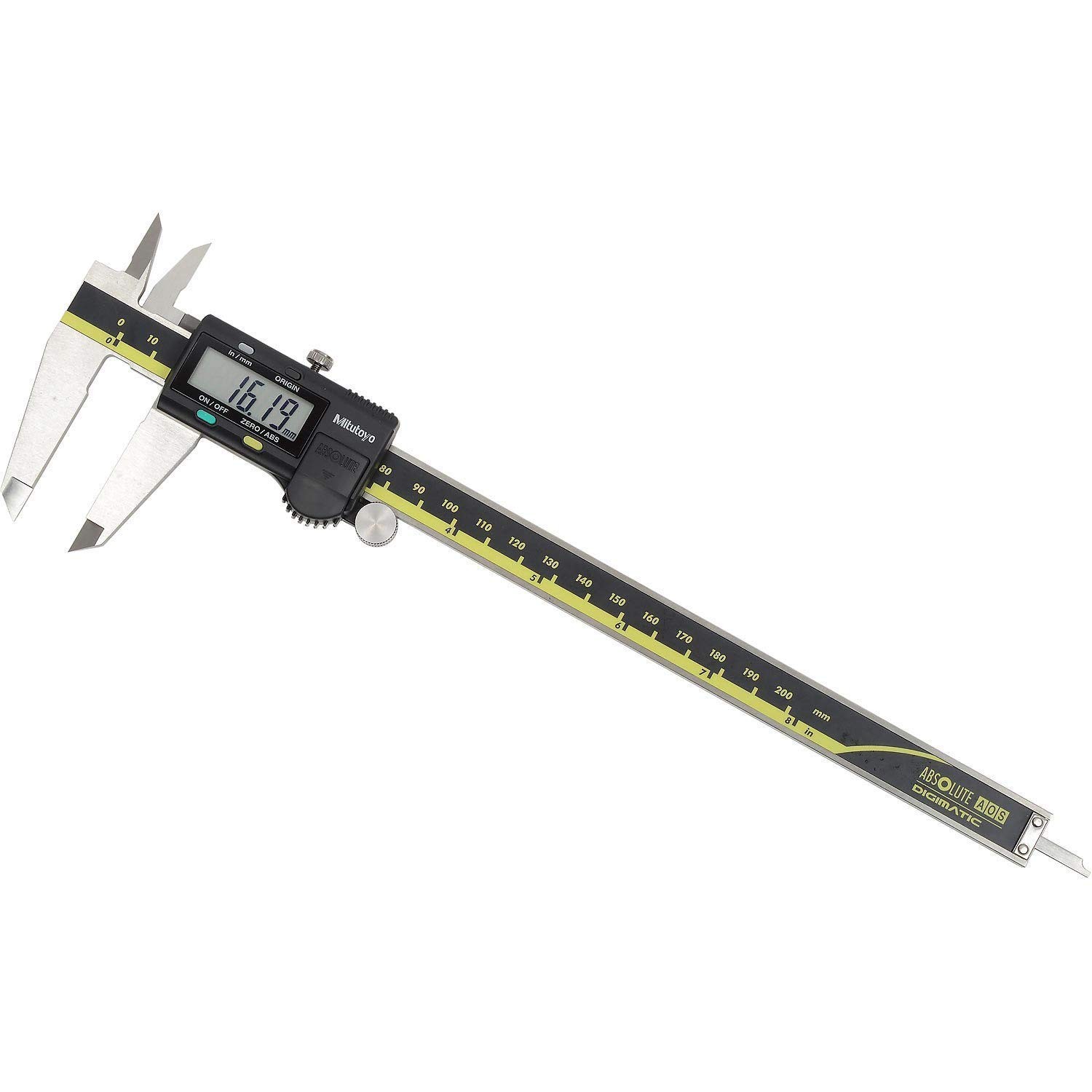 Mitutoyo 500-197-30 Caliper, Digital, Inch/Metric, 0-8″/200mm, .0005″/0.01mm