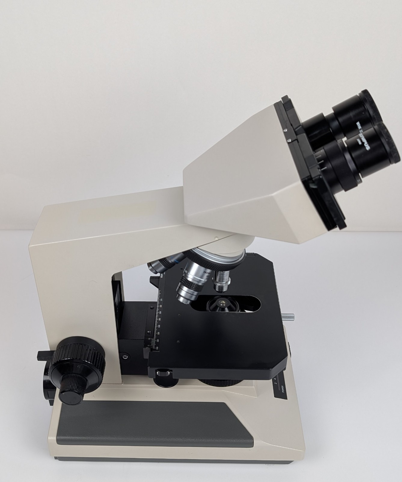Olympus BH-2 Microscope 4x 10x 40x 100x Oil w/ WHK 10x/20 – Tested