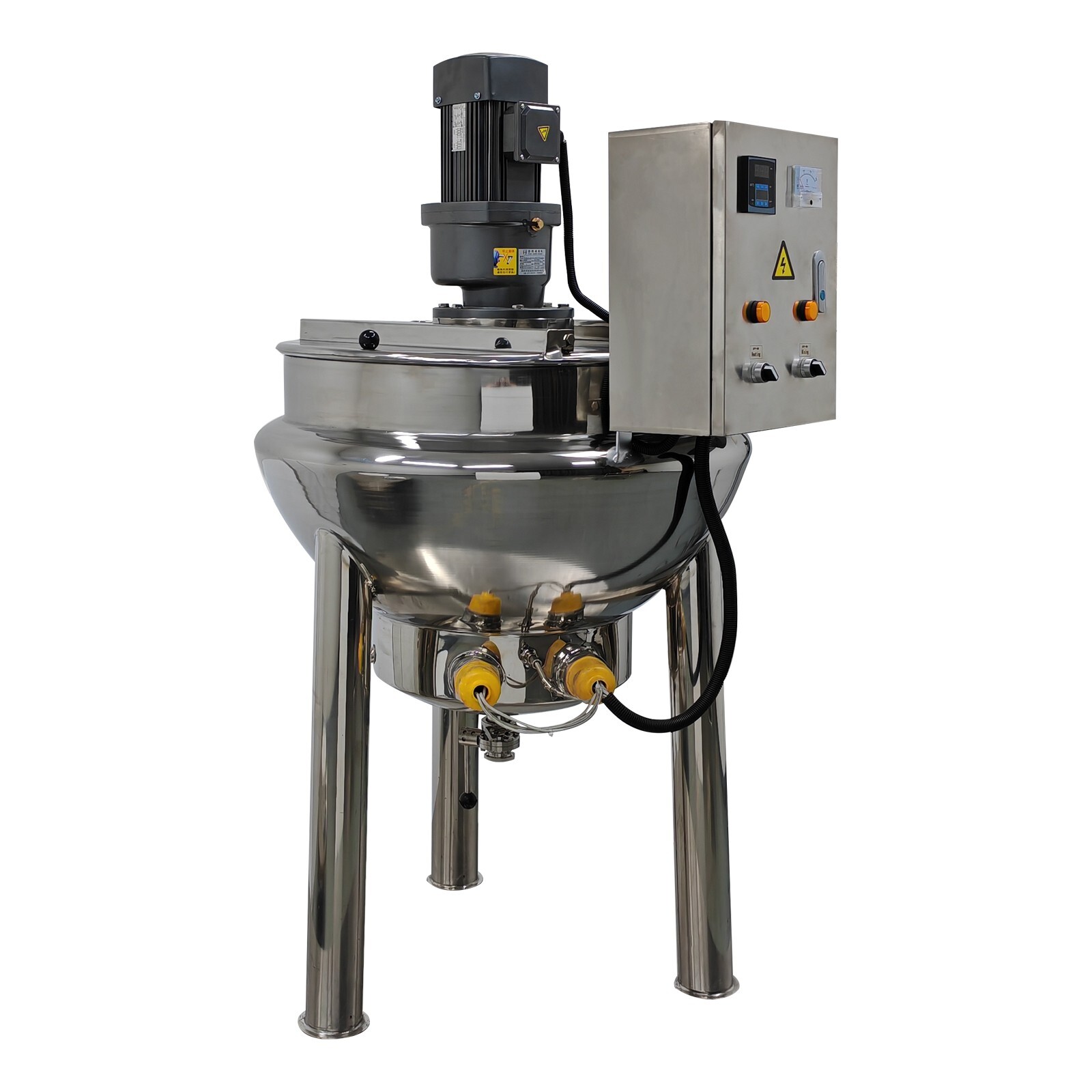 220V Jacketed Kettel Commercial Sandwich Pot Scraper100L 26.5Gal 27.6*18.1in Pot
