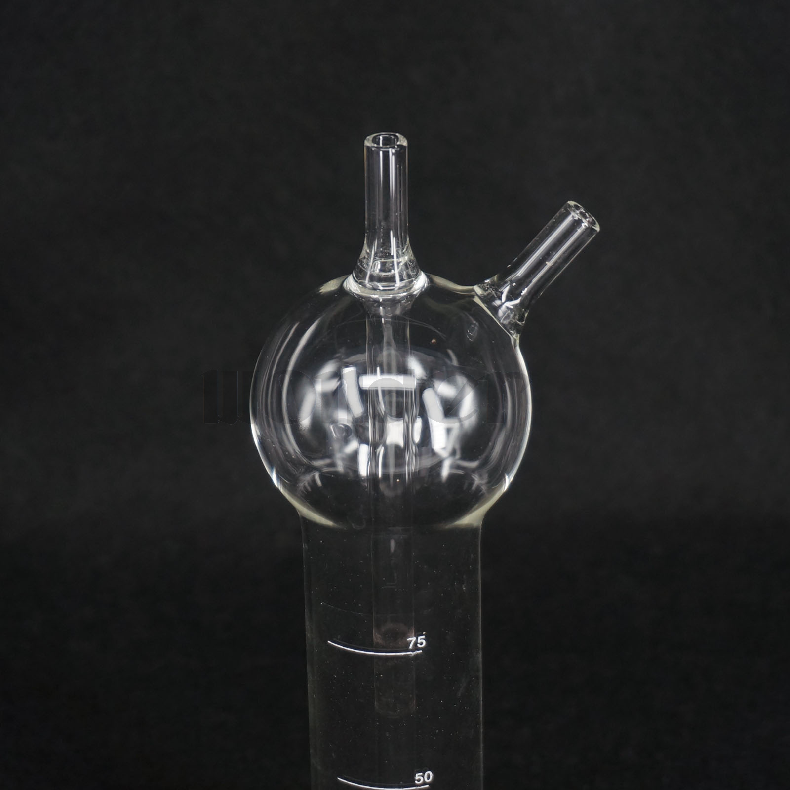 75ml Clear Sulfur Dioxide Absorber Tube Bottle Apparatus Chemistry Lab Glassware