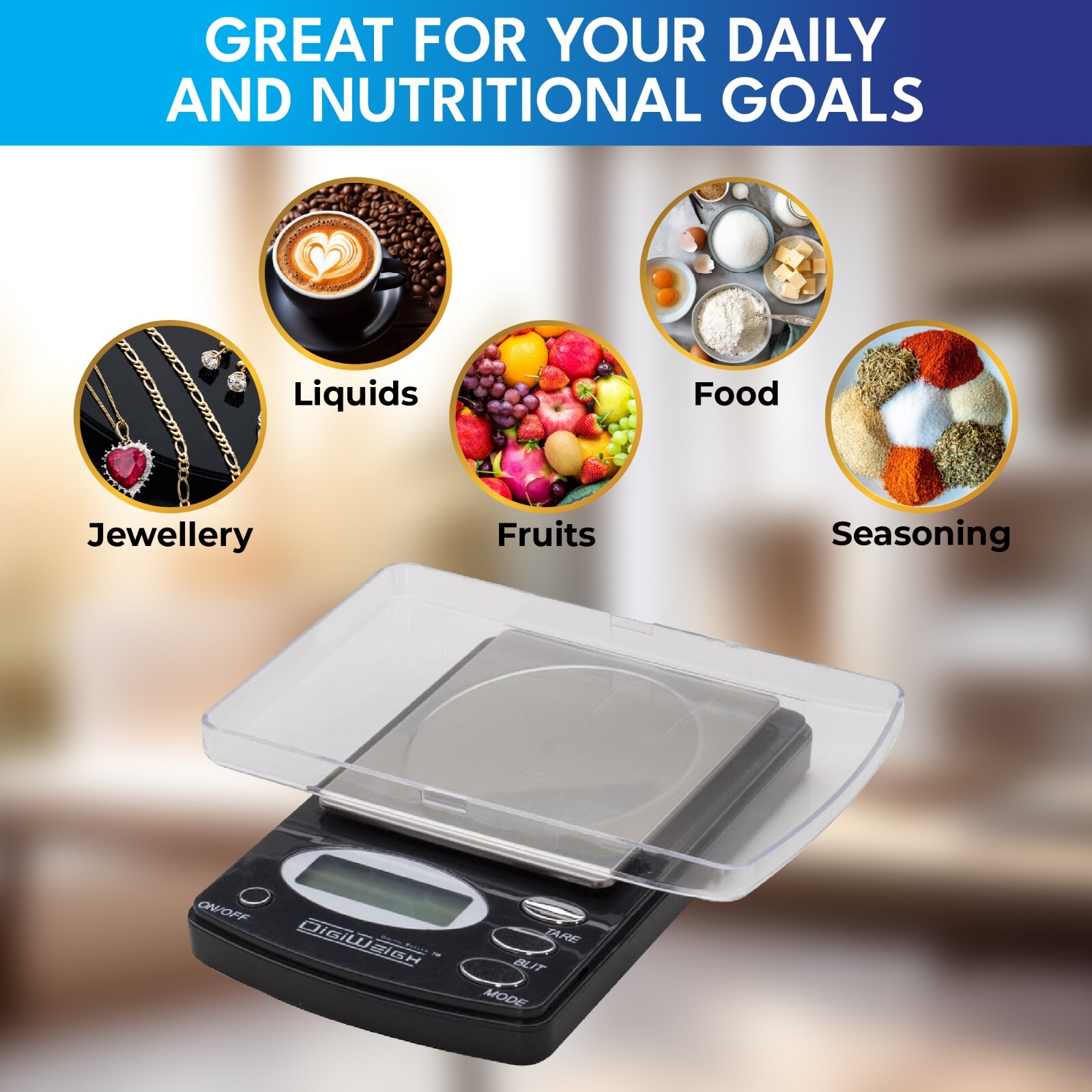 100g x 0.01g Accuracy Digital Scale Jewelry Balance Weight g/oz/ozt/dwt Reload