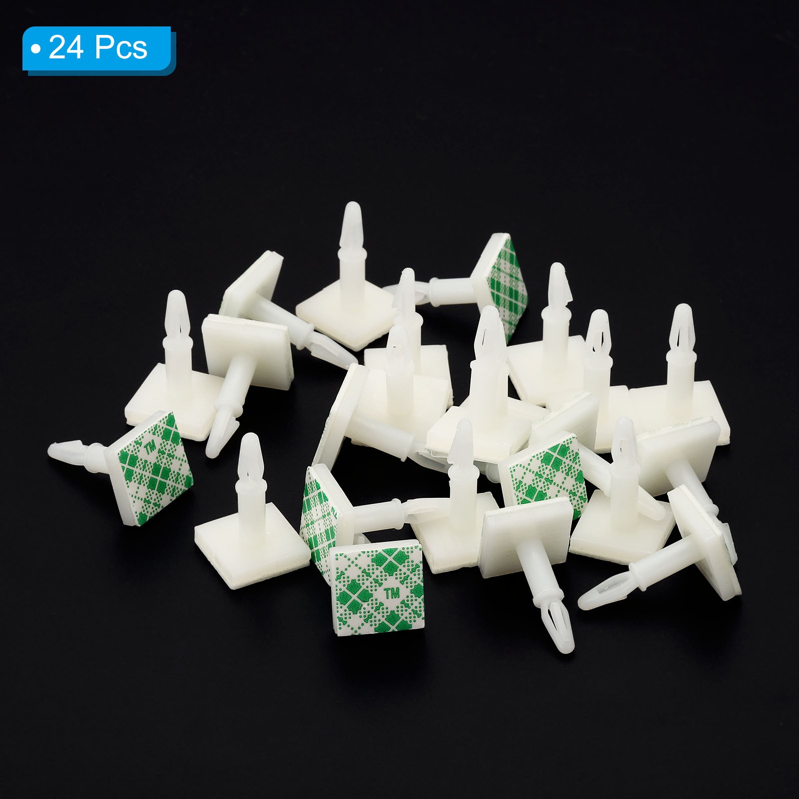 24Pcs Sticky PCB Spacer Adhesive Standoffs 0.5″ White DIY FOR PCB PC BOARD