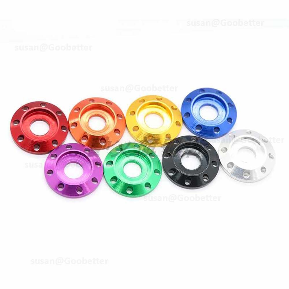 Aluminum Alloy M6 M8 Anodized Bolt Washers Gasket Drilled Spacer for Motorcycle