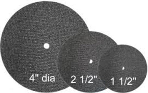 6 Pack – 4″ FIBRE CUT DISCS – SHATTERPROOF
