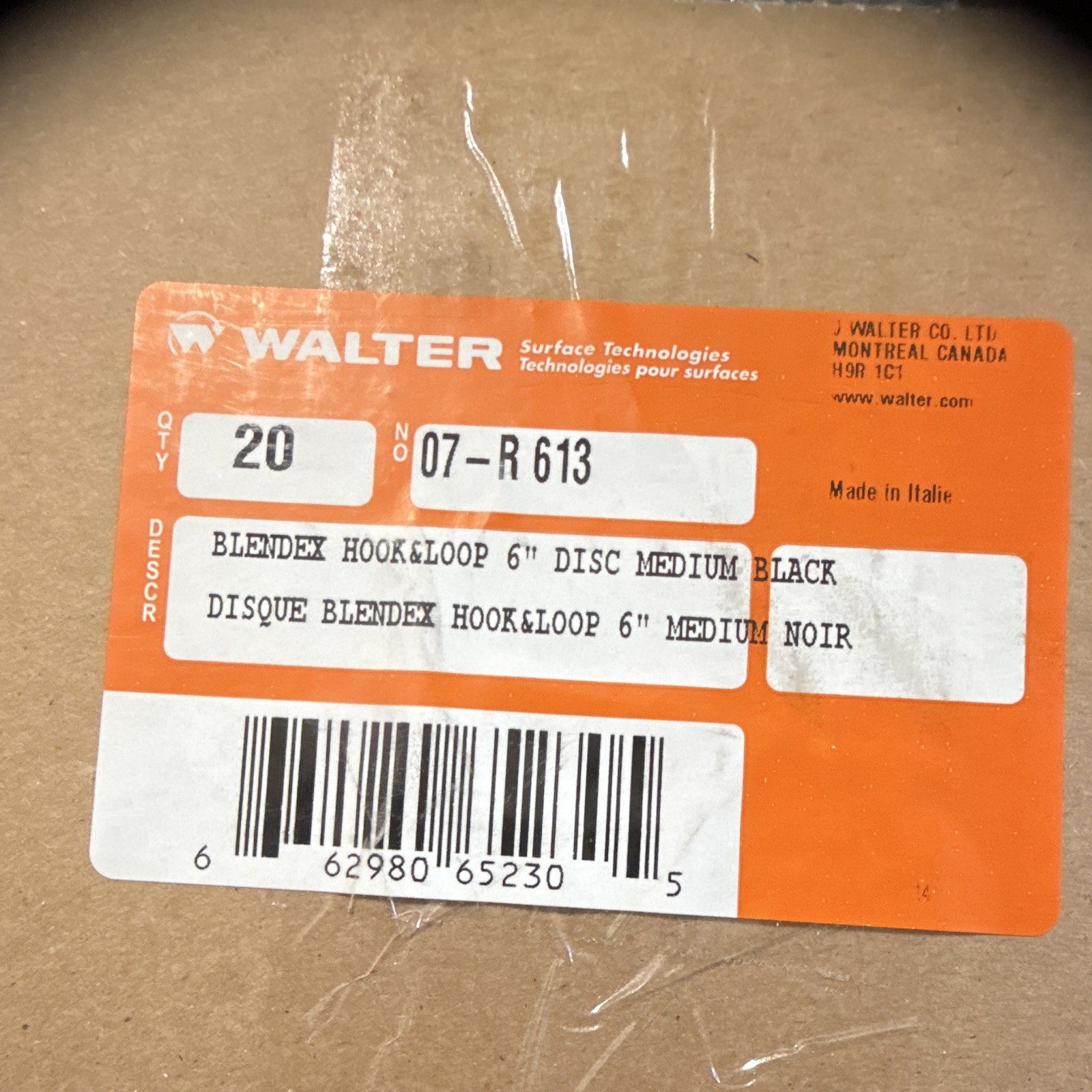 Walter Blendex Non-Woven Hook & Loop 6in Medium Discs 20 Pack Item # 819X66