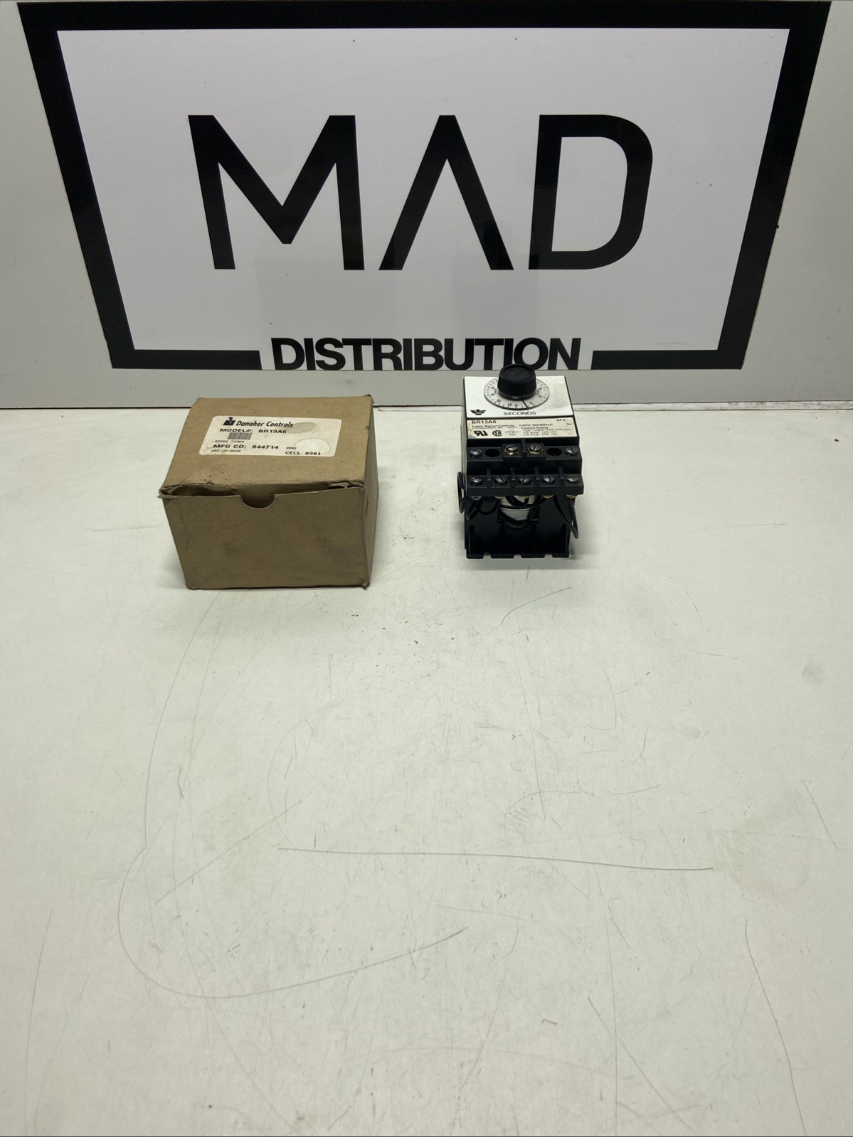 Eagle Signal Controls BR13A6 Time Delay Relay 0-15 Seconds 10A 1/3HP 125-250VAC