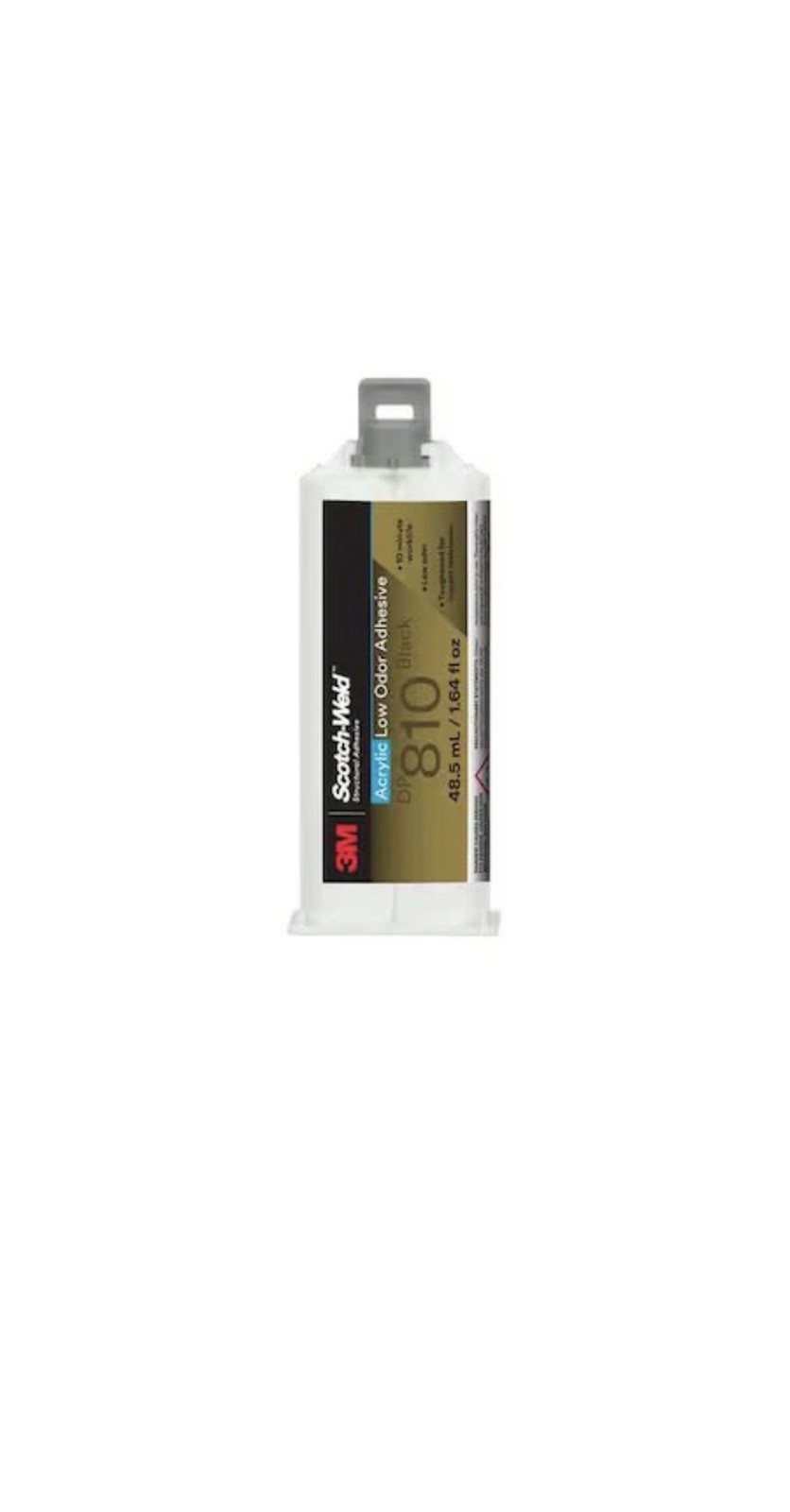 3M Scotch-Weld Low Odor Acrylic Adhesive DP810, Tan 48.5 mL Duo-Pak