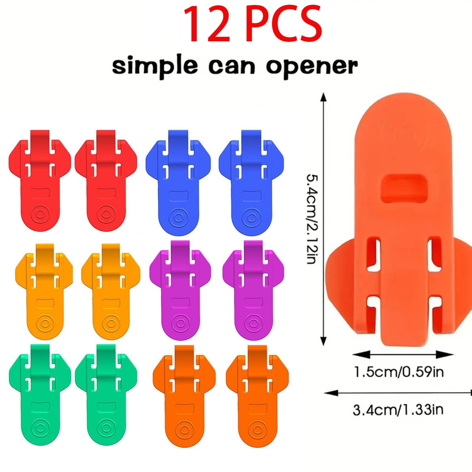 6/12pcs Soda Can Cover And Opener As the picture shows, shows