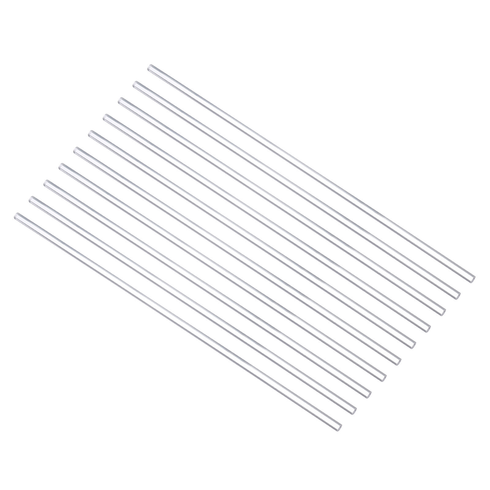 Acrylic Round Rod 6mm Diameter 12″ Length Solid Plastic PMMA Bar Rods 12pack