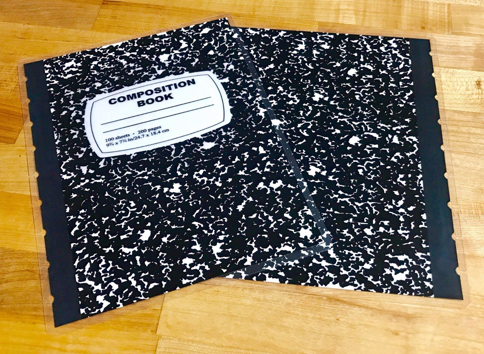 Composition Book Front & Back Cover Set 4 use with Classic HAPPY Planner-