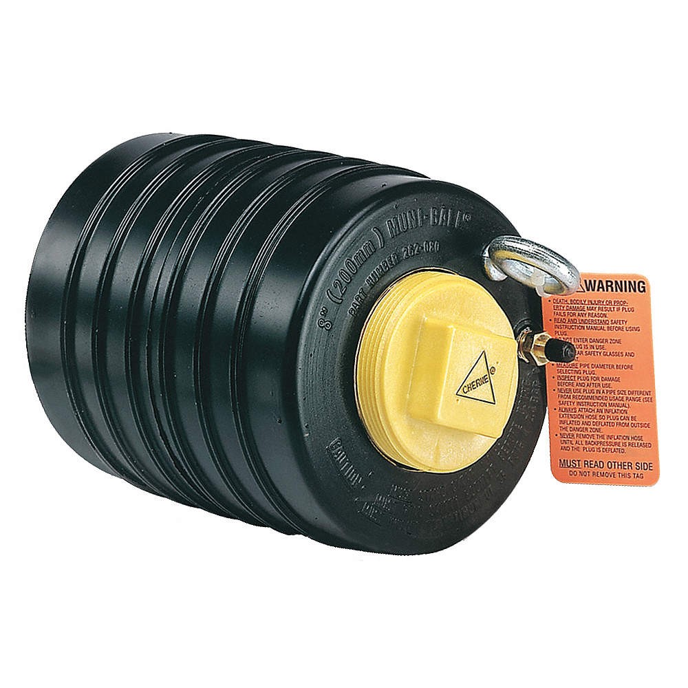 CHERNE 262080 Test Ball Plug,Eyebolt,10″Deflate L 2HCD6
