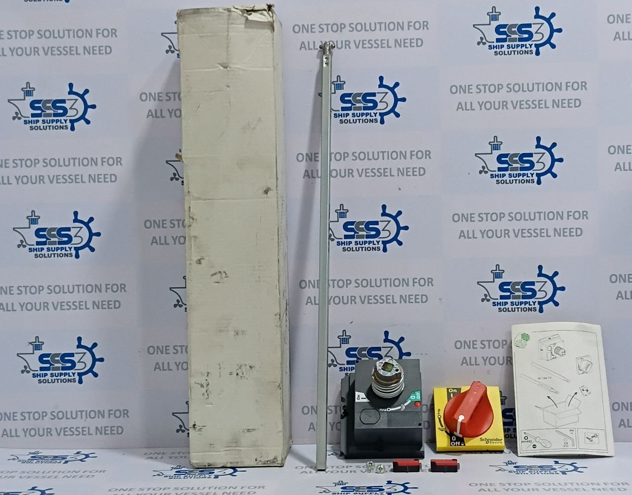 Schneider Electric LV429340 Extended Red-Yellow Rotary Handle (Unused New)