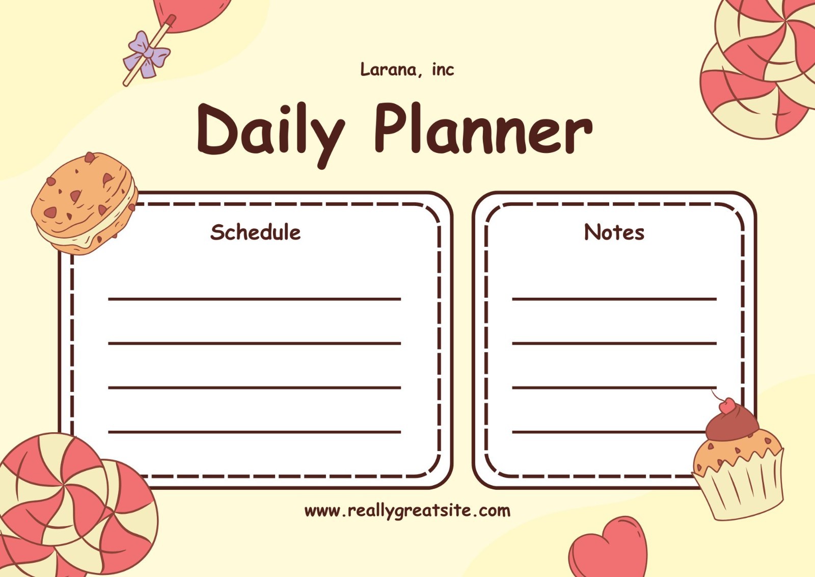 10 Minimalist & Cute Printable daily Planner l A4 size printables