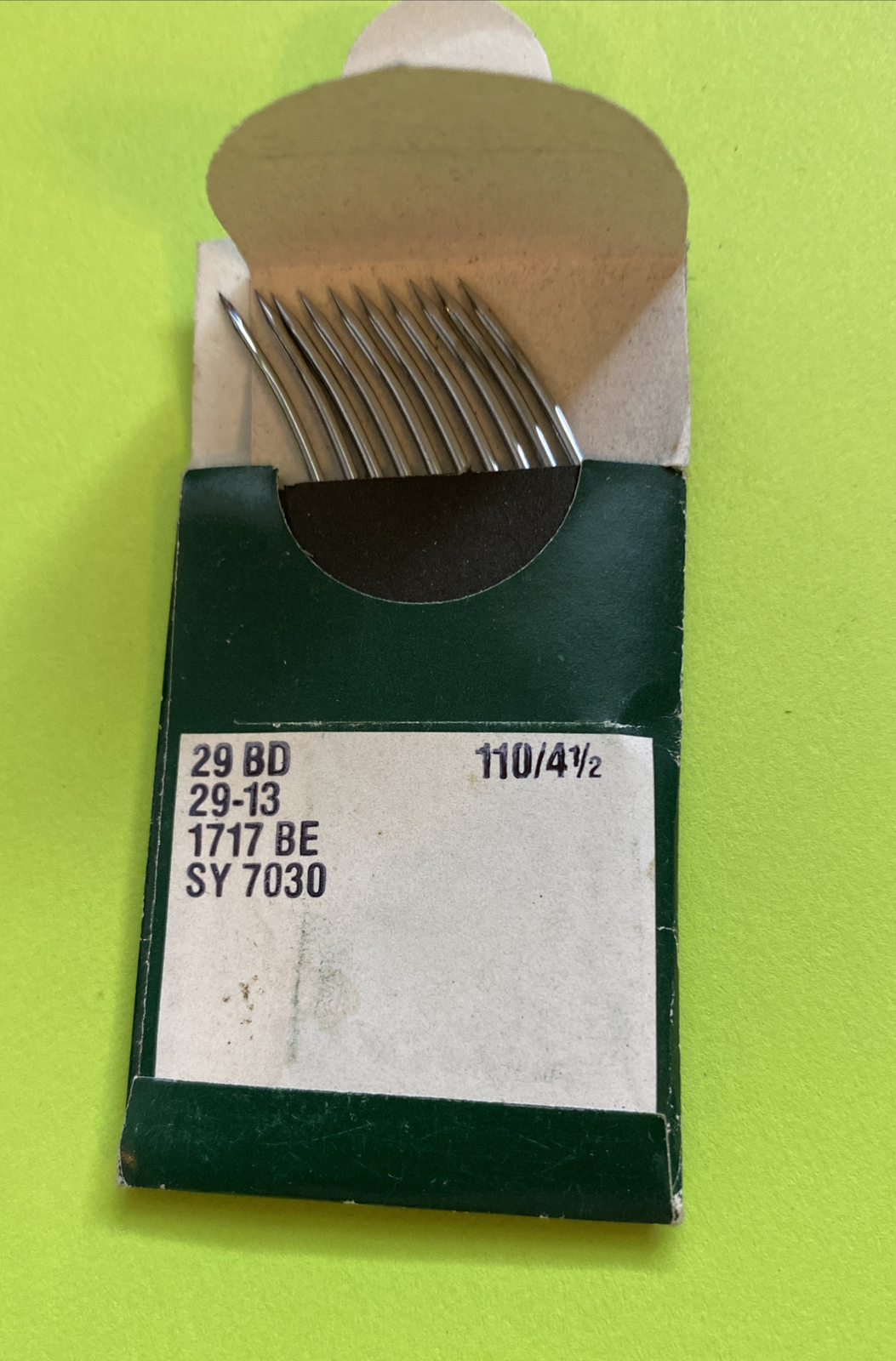 *NOS* 29BD-110/4 1/2-GROZ-BECKERT-SEWING NEEDLE (PK. OF 10) FREE SHIPPING*