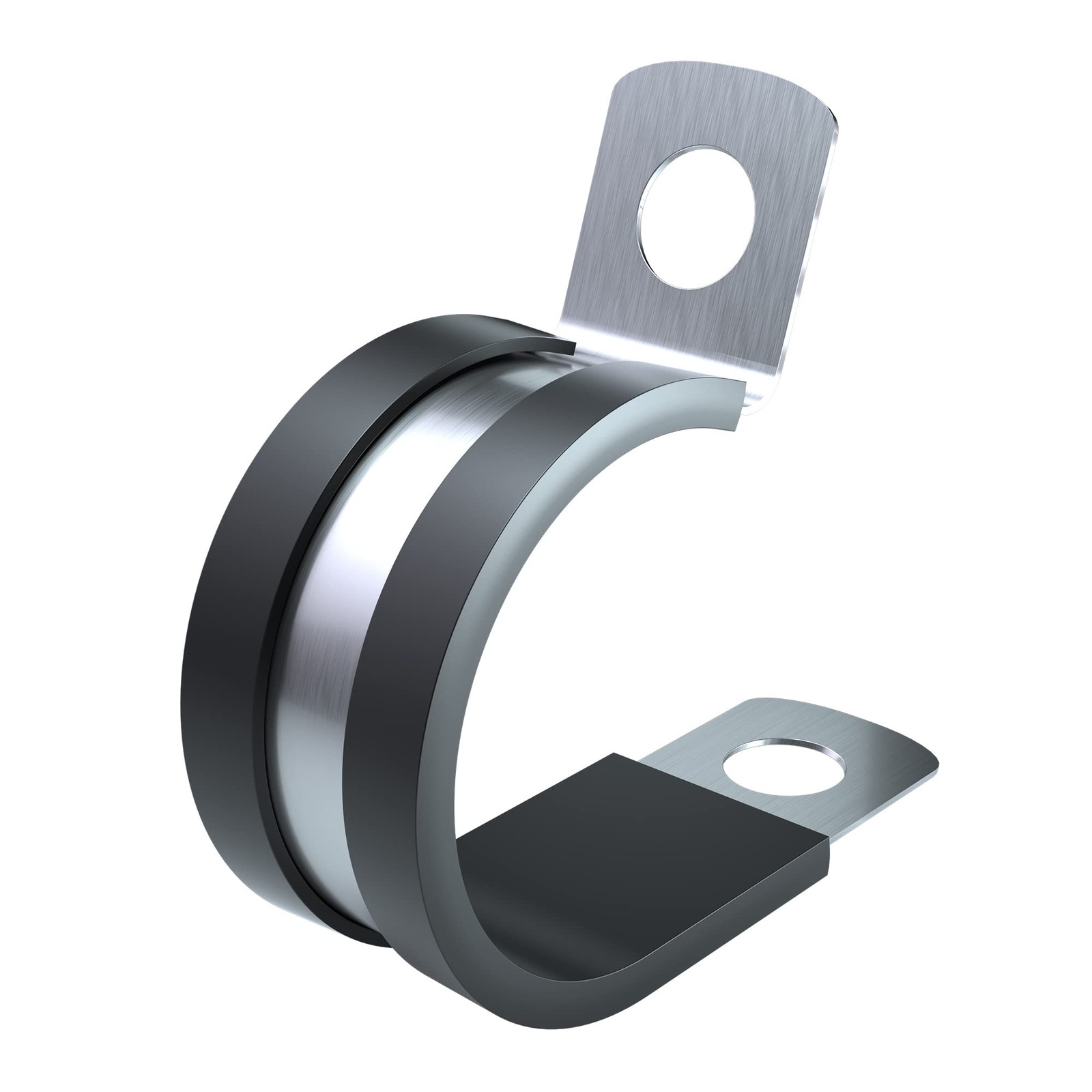 2 Inch Cable Clamp – 10 Pack Stainless Steel Wire Clamp, P 2″(50MM), Silver