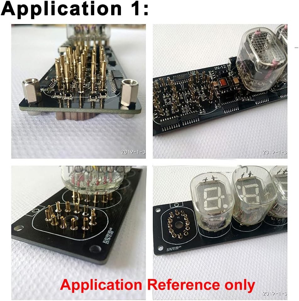 100 Pieces 1.0mm 0.039inch Diameter Tube Socket Pins Nixie VFD Size: for IN-18