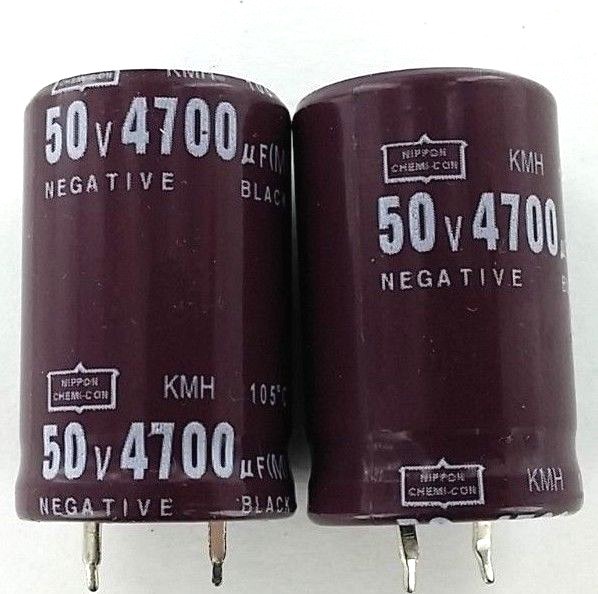 4700uF 50V (2x) Electrolytic Capacitors 50V 4700uF Volume 22×35 mm