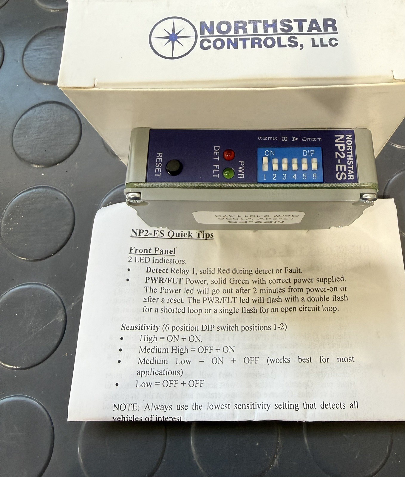 Northstar NP2-ES Vehicle Detector Loop Sensor Single Channel Plug-In 12-24 Volt