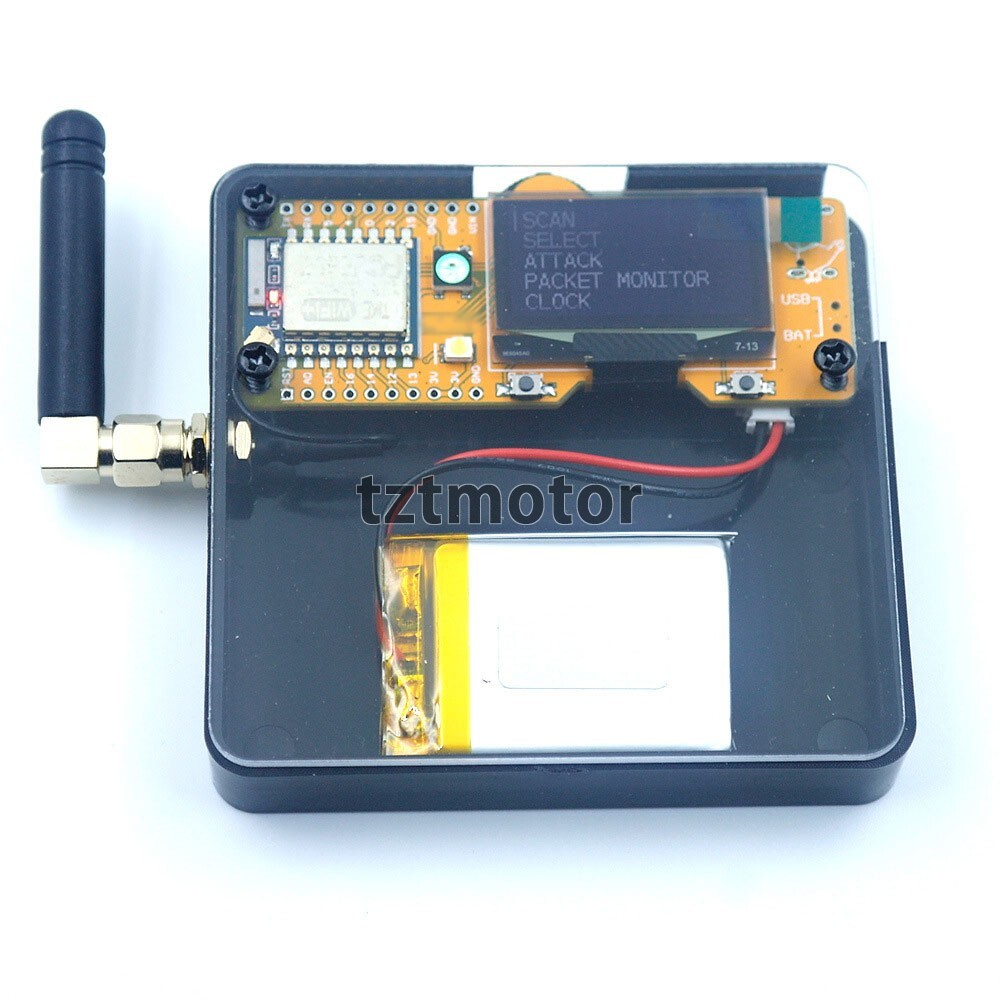 DSTIKE Deauther MiNi V3 KIT ESP8266 Development Board Kit Type-C+Antenna+Case