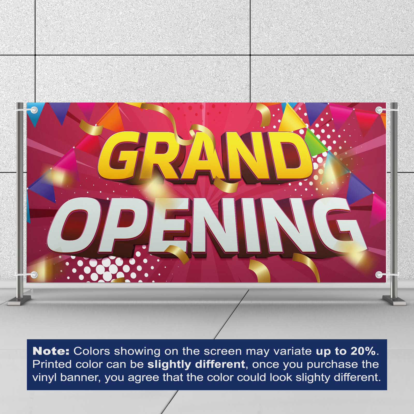 Grand Opening Banner 13 oz Heavy Duty Vinyl Grand Opening Sign – Ceremonies
