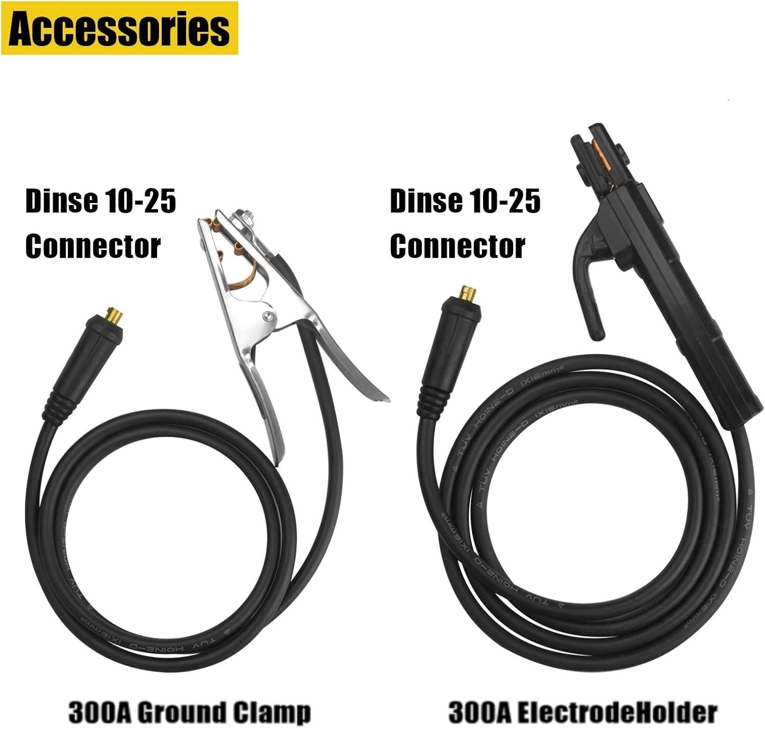 Welding Electrode Holder Lead MMA ARC Stick Welding Ground Clamp for 300A Machin