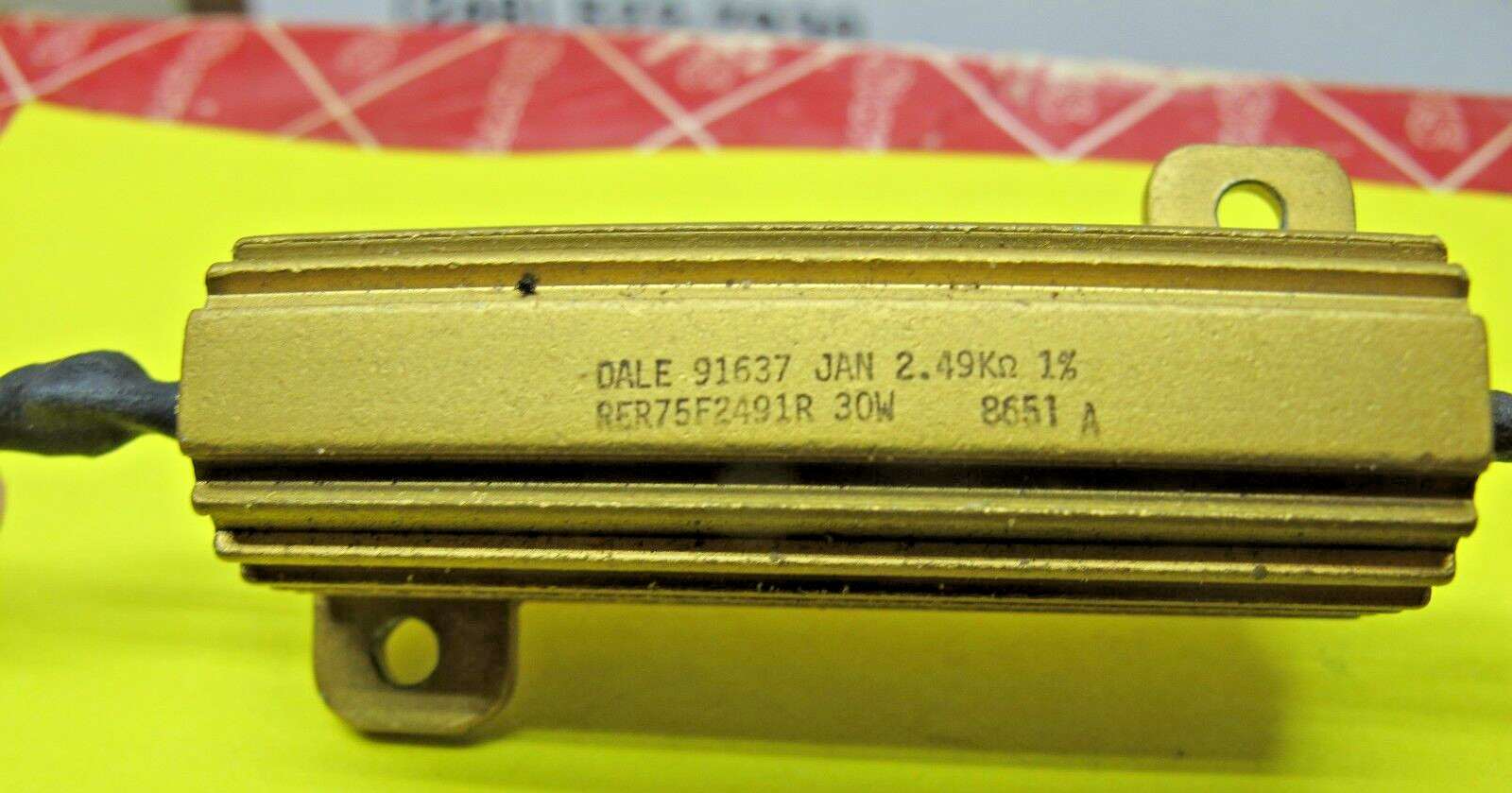 DALE / VISHAY 2.49K Ω RH-250 RESISTOR 30 WATT 0.01 ± % NEW PULL