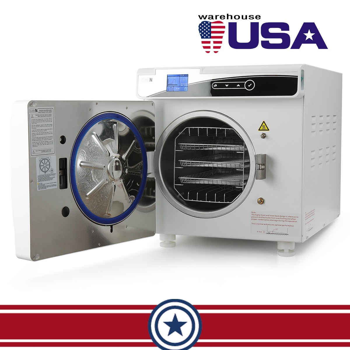 22L Class N Dental Autoclave Vacuum Steam Sterilizer with Drying Function