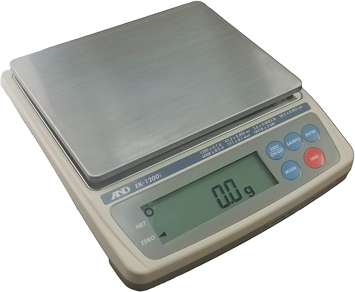 A&D DIGITAL PRECISION JEWELRY SCALE LEGAL FOR TRADE EK-1200i 1200 X 0.1 GRAM