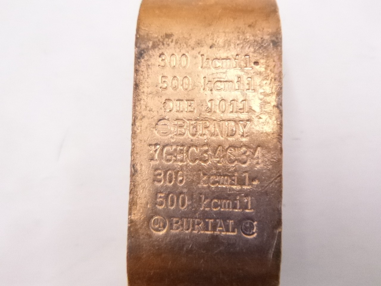 Burndy Copper Compression C Connector 300-500 kcmil